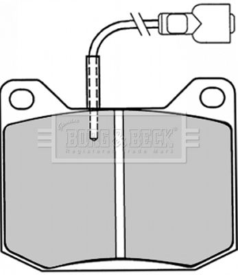BORG & BECK Комплект тормозных колодок, дисковый тормоз BBP1016